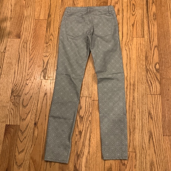 Prana Size 0/25 Gray and White Pants - Picture 7 of 7